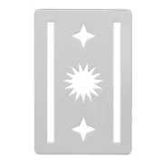 Cuentas Miyuki 11/0 excluidas Perles &Co Sol 16x11mm - Plateado