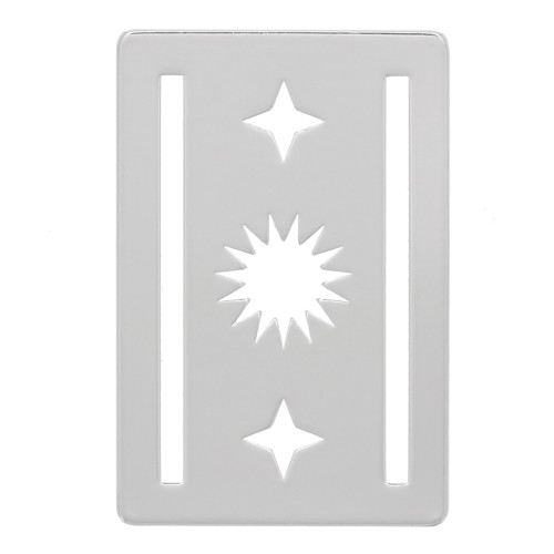 Cuentas Miyuki 11/0 excluidas Perles &Co Sol 16x11mm - Plateado