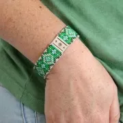 Cuentas Miyuki 11/0 excluidas Perles &Co Sol 16x11mm - Plateado