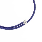 Tapón doble 10x6 mm para cordón de 4 mm - Plata 925 x1