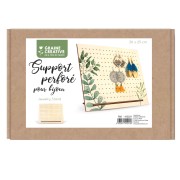 Joyero de madera - expositor de joyas para pendientes 25x30cm - Natural