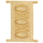 Cymbal - Conector de cuentas Delica 11/0 18x14 mm Korakas - Dorado x1