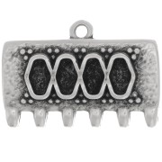 Cymbal - SuperDuo Bead Weaving Tip 16x24 mm Kalyvari VI - Plata envejecida|raw }}