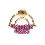 Cymbal - Clavijas para Rock 11/0 17x23 mm Platani VI - Dorado x2