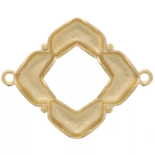 Cymbal - Separador para cuentas Chevron 25x31 mm - Notino - Dorado x1