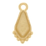 Cymbal - Charm para Cuenta Cometa 15x8 mm - Valsamo - Dorado con oro fino x1