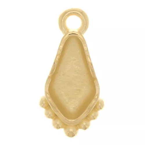 Cymbal - Charm para Cuenta Cometa 15x8 mm - Valsamo - Dorado con oro fino x1