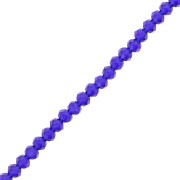 Cuentas redondas facetadas - redondas aplanadas 3.5x3 mm - Azul oscuro x35cm|raw }}