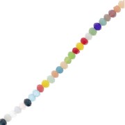 Redondas aplanadas facetadas 3x2.5 mm - Multicolore x40cm|raw }}