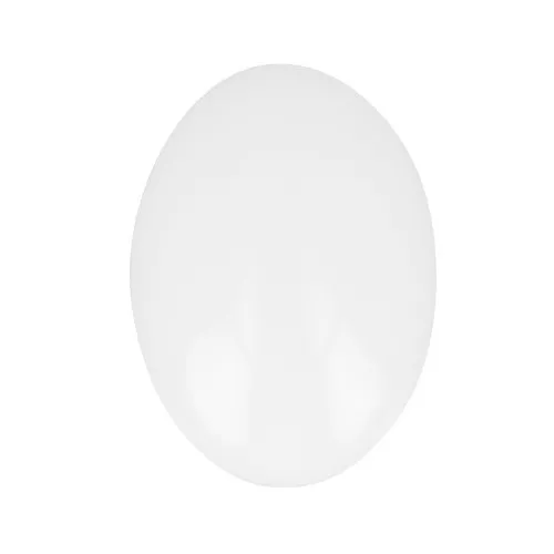 Cabujón de vidrio ovalado 14x10 mm - Blanco x1