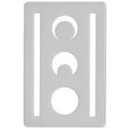 Cuentas Miyuki 11/0 excluidas Perles &Co Luna 16x11mm - Plata|raw }}