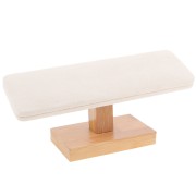 Joyero - Expositor de joyas para pulseras 9x20cm bambú y ante - Beige