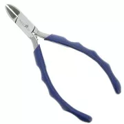 Pinza para cortar de 13,5 cm con mango ergonómico de Perles&Co - Azul x1