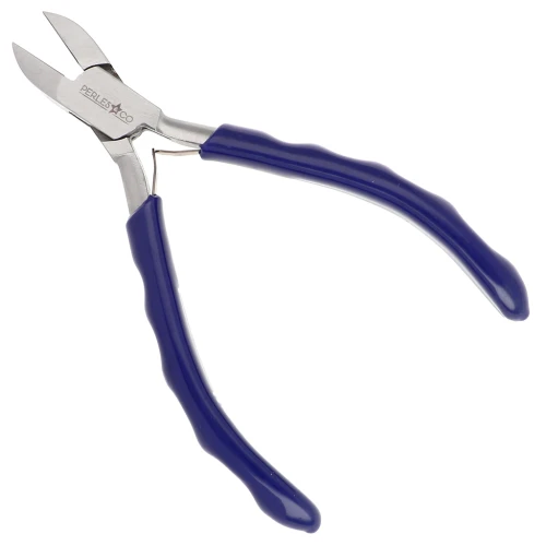 Pinza para cortar de 13,5 cm con mango ergonómico de Perles&Co - Azul x1