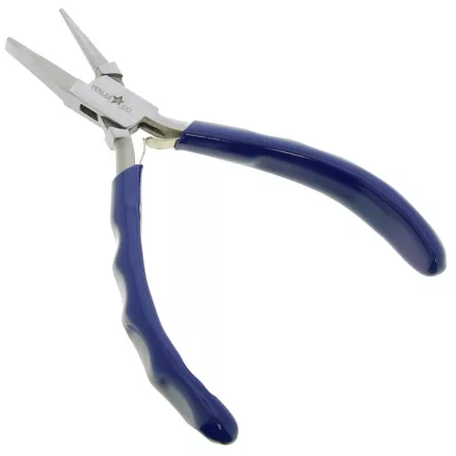 Alicates redondo y plano 14cm con mango ergonómico de Perles&Co - Azul x1