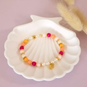 Perlas en resina efecto mate 6 mm - Rosa pastel x10