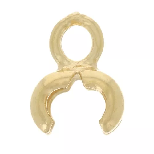 Tapón para cadena de bolas de 2 mm y 3 mm - chapado en oro de 3 micras x1