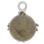 Colgante filigrana para semiperforado y rivoli 10 mm - Plata 925 x1