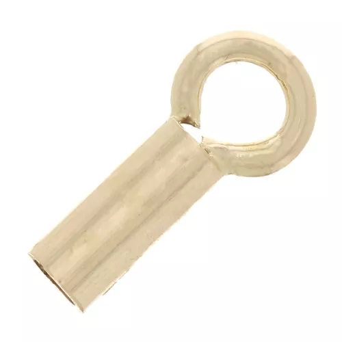 Terminal para cordón de 1,3 mm - Gold Filled x4
