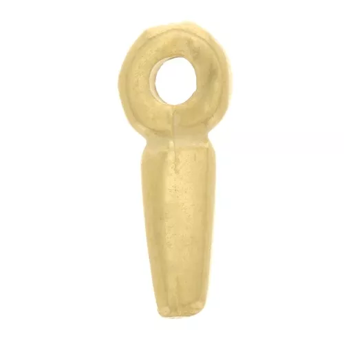 Mini Dije Charm 8x2 mm - Dorado con oro fino x5
