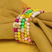 Mini Corazón 6.5x4 mm - Plateado x5