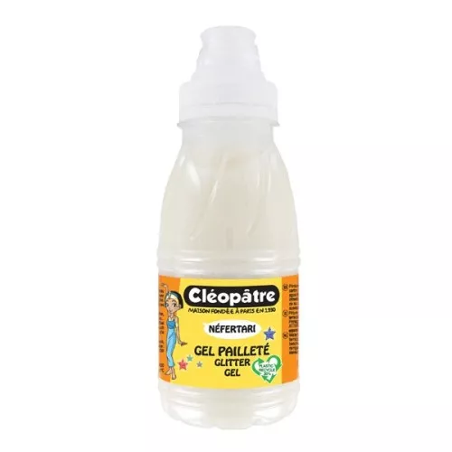 Gel de purpurina para Slime - Cleopatra - Blanco neón x250ml