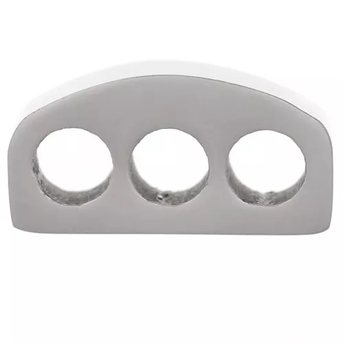 Cuenta pasante 12x6mm para cordones de 3x3mm - Acero inoxidable 316L x1