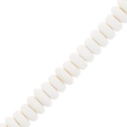 Cuentas arandalas Heishi 7x3 mm - Crudo x39cm