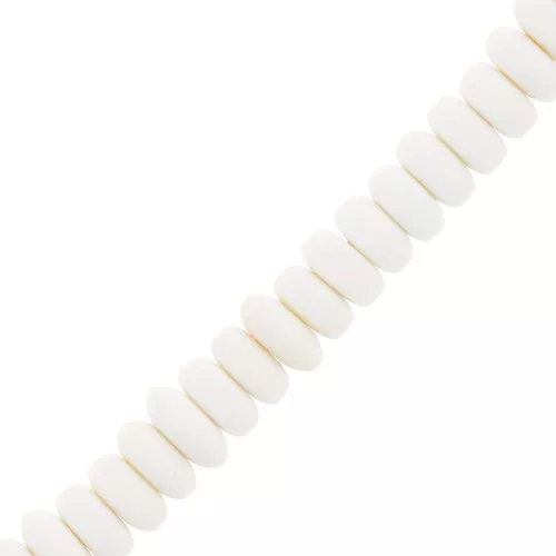 Cuentas arandalas Heishi 7x3 mm - Crudo x39cm