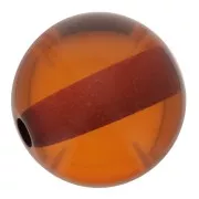 Cuenta de resina transparente 10 mm - Ámbar x1