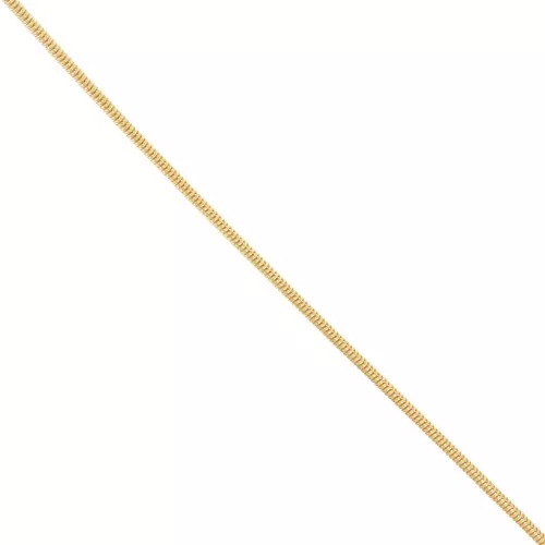 Cadena Serpentina 2,6 mm - Dorado con oro fino x1m