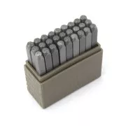 Juego de punzones ImpressArt - 3 mm - Letras mayúsculas TYPEWRITER x27