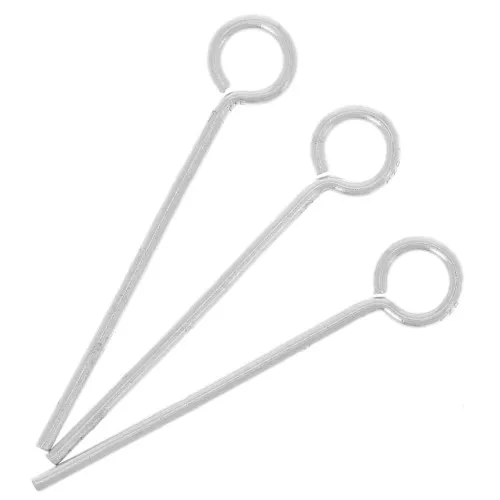 Clavos cabeza redonda 20x0,7 mm en Plata 925 x10