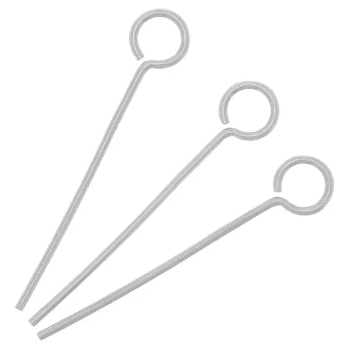 Clavos cabeza redonda 20x0,6 mm en Plata 925 x10