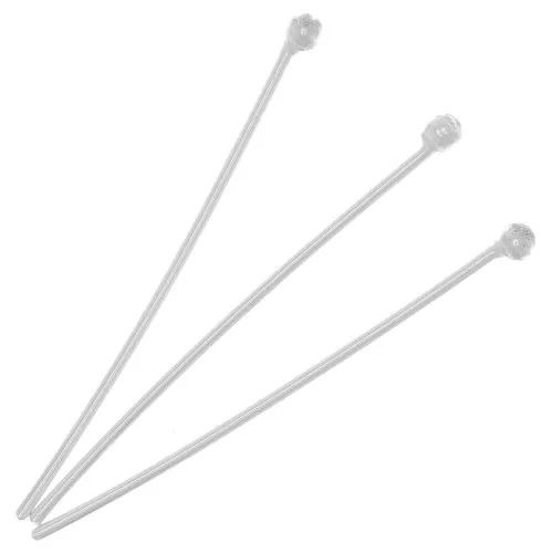 Clavos de cabeza esférica 30x0,8 mm en plata 925 x10