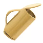 Puntas para tejer con cuentas Rocalla y Delica de 7 mm - Acero inoxidable 304 Dorado x2