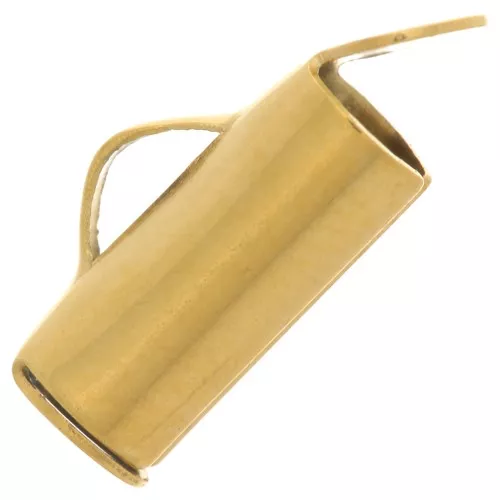 Terminales paracuentas para tejer de 10 mm de acero inoxidable 304 oro x2