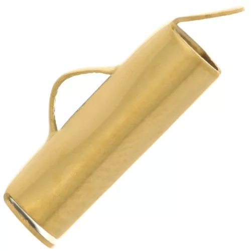 Terminales paracuentas para tejer y Delica 13 mm Acero inoxidable 304 Oro x2
