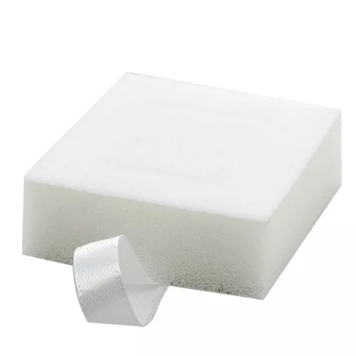 Espuma para bandeja de joyería 6x6,5x2 cm - Blanco x1