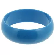 Pulsera jonc resina opaca de 68 mm de espesor - Azul x1