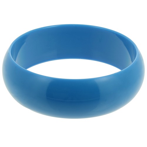 Pulsera jonc resina opaca de 68 mm de espesor - Azul x1