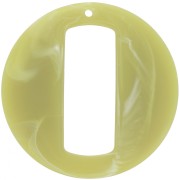 Colgante redondo de resina hueca efecto mate 39 mm - Verde claro jaspeado x1|raw }}