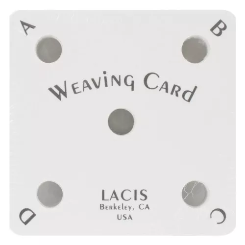 Juego de 25 tarjetas para tejer 6x6 cm - Blanco - Negro