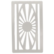 Entrepieza para tejer Miyuki 11/0 excluido Perles&Co 23x13,5 mm Plateado fino x1