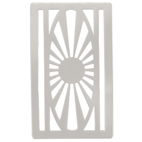 Entrepieza para tejer Miyuki 11/0 excluido Perles&Co 23x13,5 mm Plateado fino x1