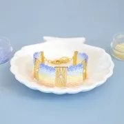 Entrepieza para tejer Miyuki 11/0 excluido Perles&Co 23x13,5 mm Plateado fino x1