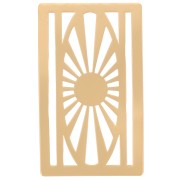 Entrepieza de tejido Miyuki 11/0 excluido Perles&Co Oval 23x13.5mm Dorado oro fino