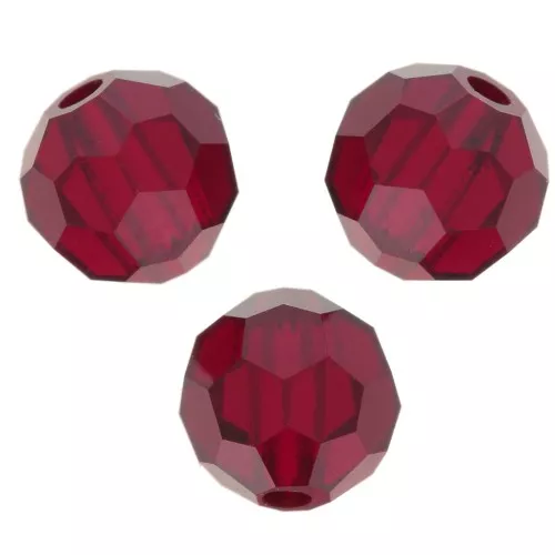 Preciosa Cristal Redondo Facetado 5mm - Siam x15