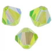 Preciosa Copas de cristal de 5 mm - MC Bead Rondell - Limecicle AB x12