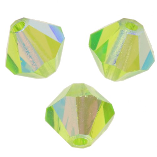 Preciosa Copas de cristal de 5 mm - MC Bead Rondell - Limecicle AB x12